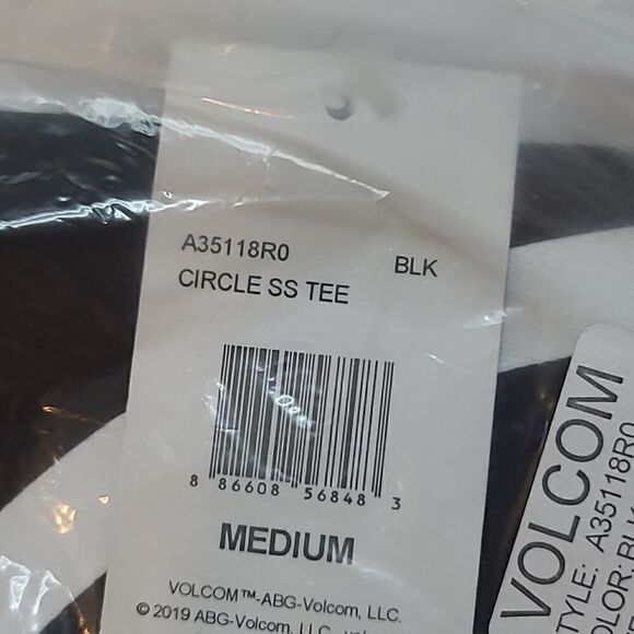 💲1️⃣0️⃣ Bundled ✔️Volcom Logo Black SS Circle Tee - Picture 4 of 5
